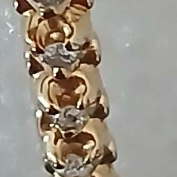 DIAMOND TENNIS BRACELET 14K YELLOW GOLD - Picture 10 of 11